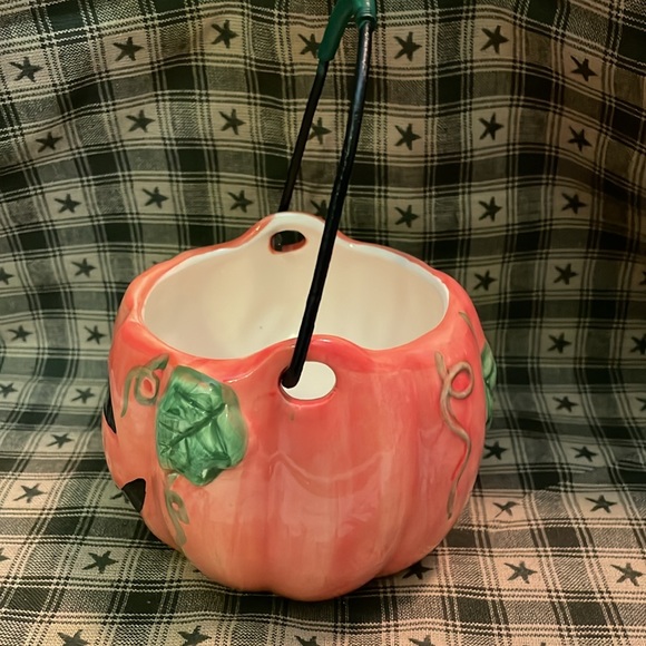 Vintage K's Collection Ceramic Jack O Lantern Pumpkin Halloween/Fall Decor - Picture 7 of 8